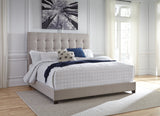 Dolante Beige Queen Upholstered Bed by ASHLEY FURNITURE at Eve Furniture