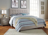 Dolante Beige Queen Upholstered Bed by ASHLEY FURNITURE at Eve Furniture
