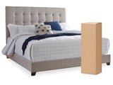 Dolante Beige Queen Upholstered Bed by ASHLEY FURNITURE at Eve Furniture