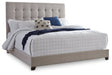 Dolante Beige Queen Upholstered Bed by ASHLEY FURNITURE at Eve Furniture
