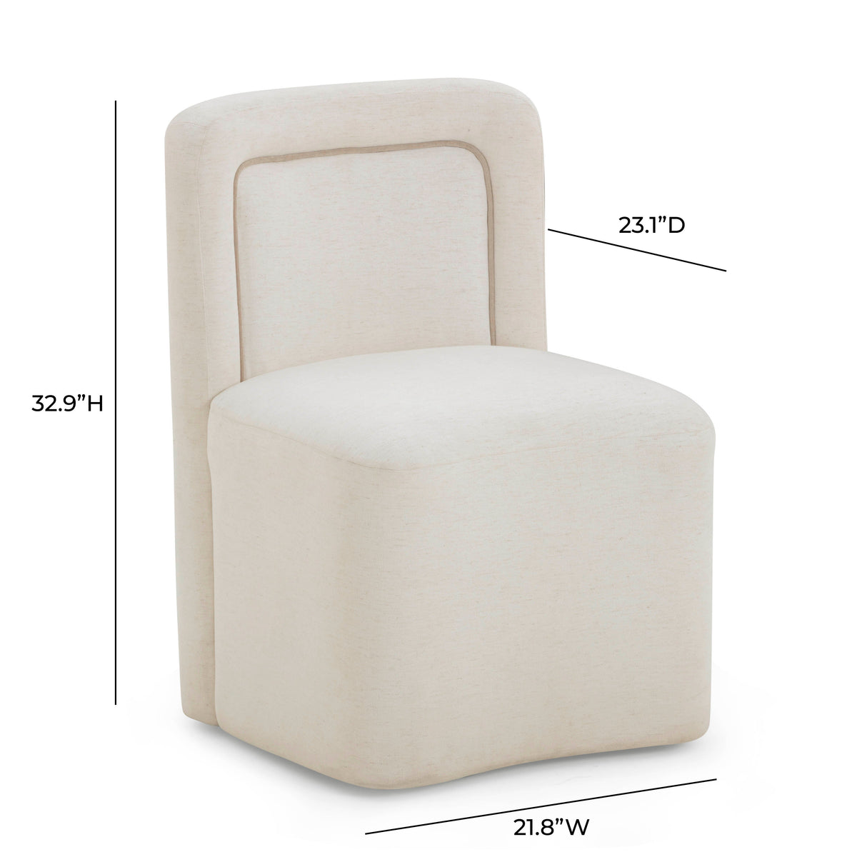 Dolce Velvet Rolling Desk Chair by TOV Furniture at Eve Furniture