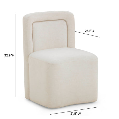 Dolce Velvet Rolling Desk Chair by TOV Furniture at Eve Furniture