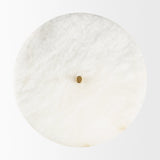 Dolly Brushed Gold Metal w/ Alabaster Shade 4-Light Wall Sconce by Mercana at Eve Furniture