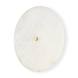 Dolly Brushed Gold Metal w/ Alabaster Shade 4-Light Wall Sconce by Mercana at Eve Furniture