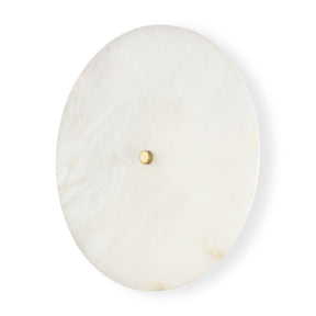 Dolly Brushed Gold Metal w/ Alabaster Shade 4-Light Wall Sconce by Mercana at Eve Furniture