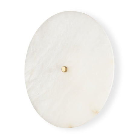 Dolly Brushed Gold Metal w/ Alabaster Shade 4-Light Wall Sconce by Mercana at Eve Furniture