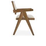 Dolton Beige/Natural Dining Arm Chair by Classic Home at Eve Furniture