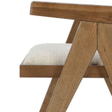 Dolton Beige/Natural Dining Arm Chair by Classic Home at Eve Furniture