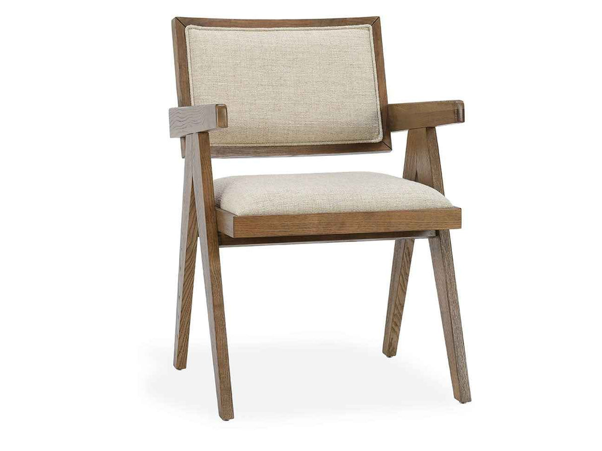 Dolton Beige/Natural Dining Arm Chair by Classic Home at Eve Furniture