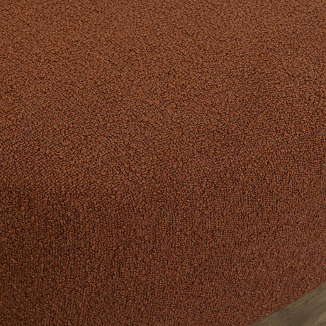 Domina Autumn Red Boucle Ottoman by TOV Furniture at Eve Furniture