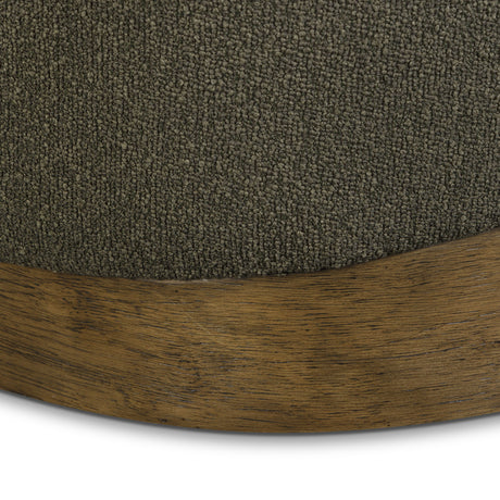 Domina Kale Green Boucle Ottoman by TOV Furniture at Eve Furniture