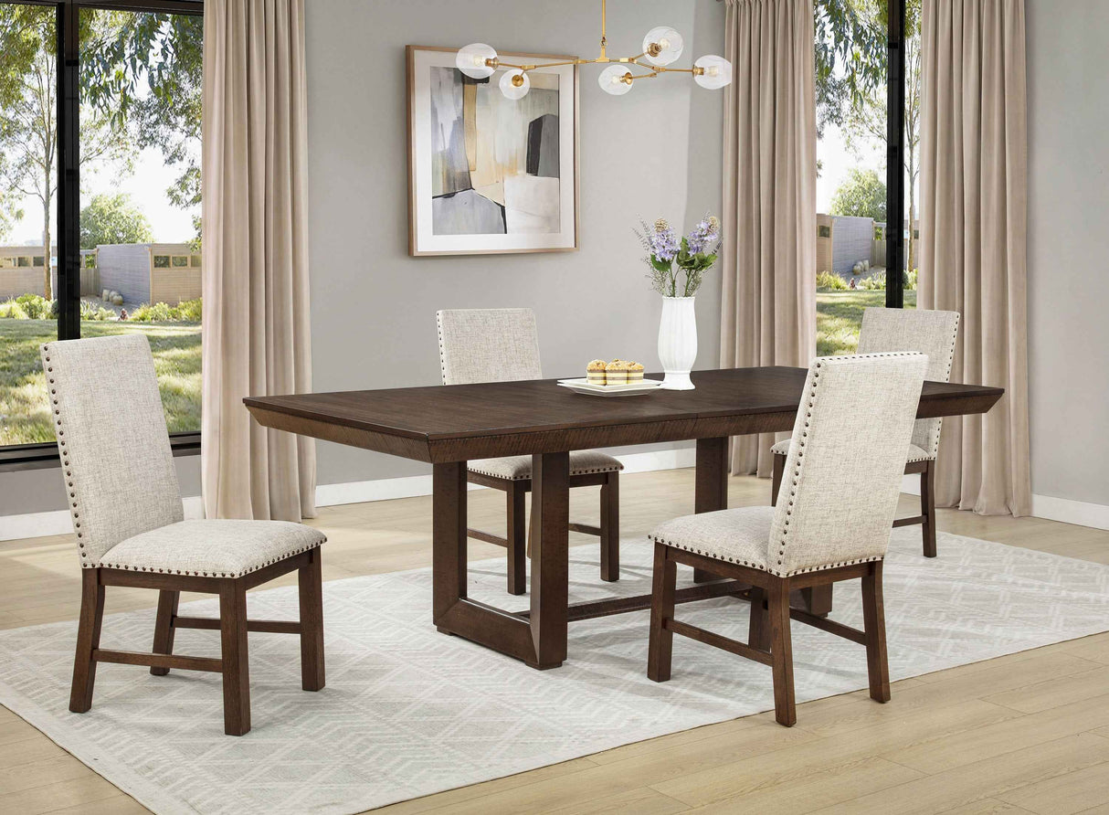 Domingo Espresso Dining Table by Crown Mark at Eve Furniture
