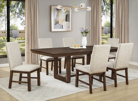 Domingo Espresso Dining Table by Crown Mark at Eve Furniture