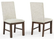 Domingo Espresso Side Chair, Set of 2 by Crown Mark at Eve Furniture