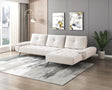 Dominic Beige 2-Piece Sectional with Right Chaise and Dual-position Backs by Homelegance at Eve Furniture