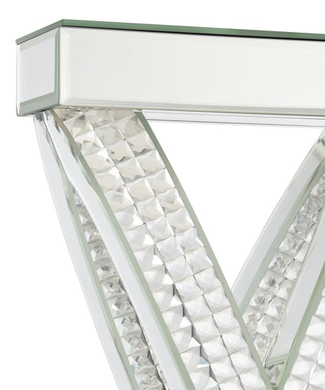 Dominick White and Mirror Table Lamp with Rectange Shade by Coaster at Eve Furniture