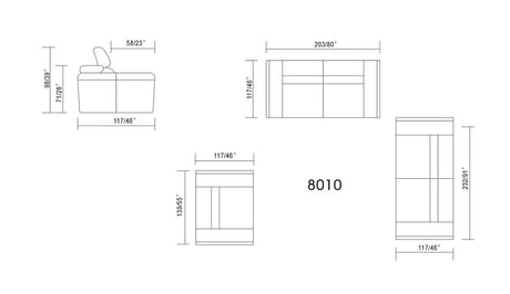 Domo White Living Room Set by New Era Innovations at Eve Furniture
