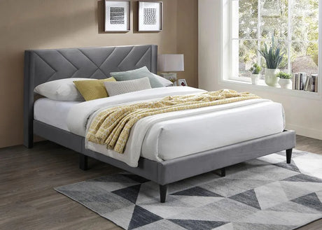 Dona Charcoal Full Platform Bed by New Era Innovations at Eve Furniture