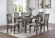 Dona Gray 7-Piece Dining Room Set by Happy Homes at Eve Furniture