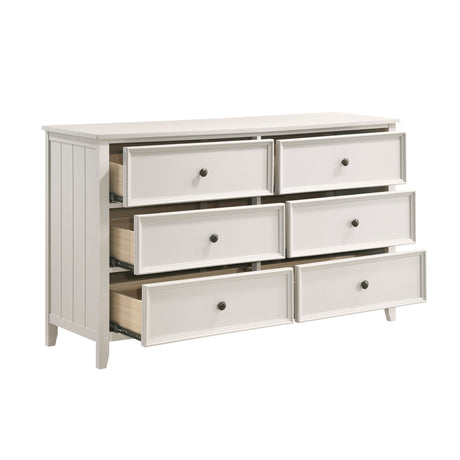 Donahue White Dresser by Homelegance at Eve Furniture