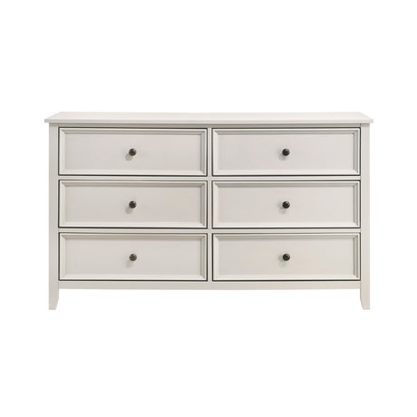 Donahue White Dresser by Homelegance at Eve Furniture