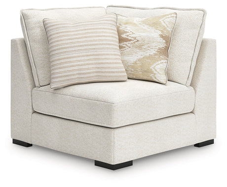 Donelson Creek Vanilla 6-Piece Modular Sectional and Ottoman by Ashley at Eve Furniture