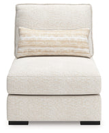 Donelson Creek Vanilla Armless Chair by Ashley at Eve Furniture