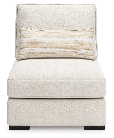 Donelson Creek Vanilla Armless Chair by Ashley at Eve Furniture