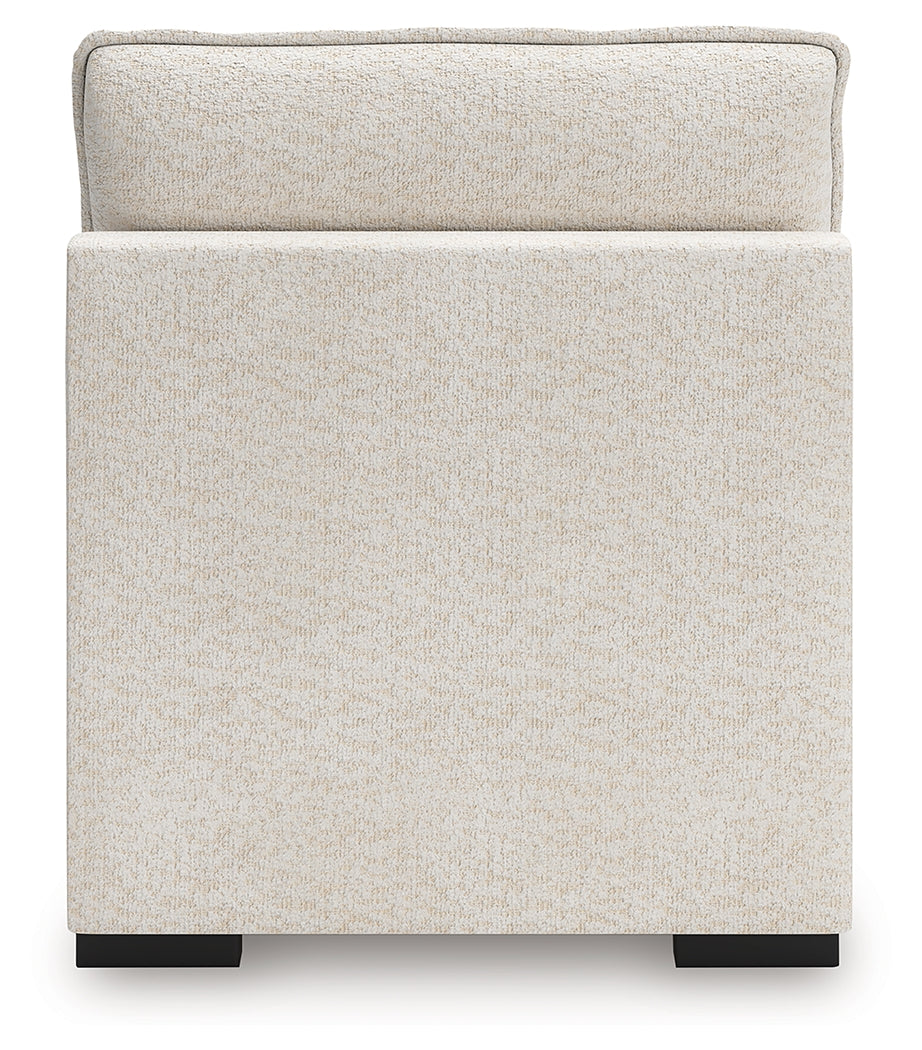 Donelson Creek Vanilla Armless Chair by Ashley at Eve Furniture