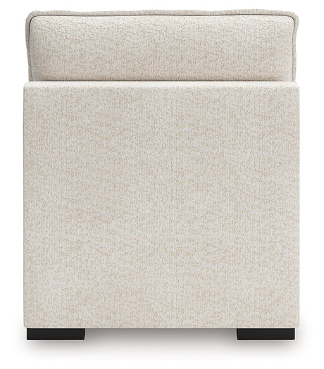 Donelson Creek Vanilla Armless Chair by Ashley at Eve Furniture