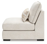 Donelson Creek Vanilla Armless Chair by Ashley at Eve Furniture