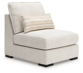 Donelson Creek Vanilla Armless Chair by Ashley at Eve Furniture