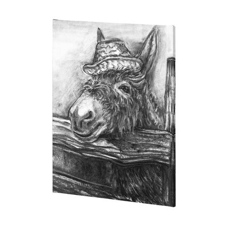 Donkey I by Mercana Studio a Hand Embellished Textured Canvas by Mercana at Eve Furniture
