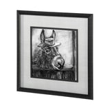 Donkey II by Mercana Studio a Hand Embellished Textured Framed Art Print Matted under Glass by Mercana at Eve Furniture