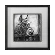 Donkey II by Mercana Studio a Hand Embellished Textured Framed Art Print Matted under Glass by Mercana at Eve Furniture