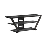Donlyn Black 2-Tier TV Console by Coaster at Eve Furniture