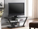 Donlyn Black 2-Tier TV Console by Coaster at Eve Furniture