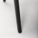 Donna Black Wood Cane-Back w/ Beige Upholstered Seat Dining Chair by Mercana at Eve Furniture