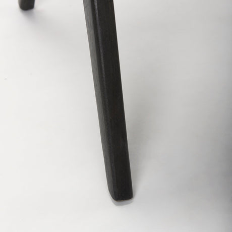 Donna Black Wood Cane-Back w/ Beige Upholstered Seat Dining Chair by Mercana at Eve Furniture