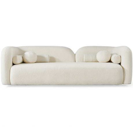 Donna Japandi Style Ivory Boucle Sofa by Ashcroft Furniture at Eve Furniture