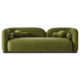 Donna Japandi Style Olive Green Velvet Sofa by Ashcroft Furniture at Eve Furniture