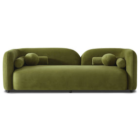 Donna Japandi Style Olive Green Velvet Sofa by Ashcroft Furniture at Eve Furniture