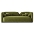 Donna Japandi Style Olive Green Velvet Sofa by Ashcroft Imports at Eve Furniture