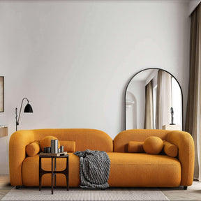 Donna Yellow Japandi Style Boucle Sofa by Ashcroft Furniture at Eve Furniture
