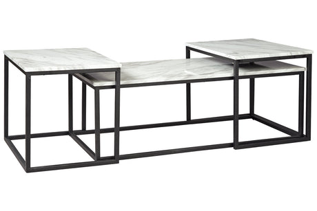 Donnesta Gray/Black Table by Ashley at Eve Furniture