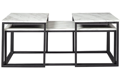 Donnesta Gray/Black Table by Ashley at Eve Furniture
