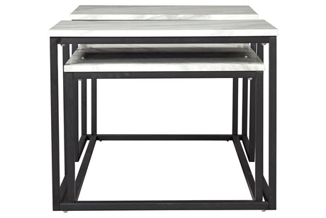 Donnesta Gray/Black Table by Ashley at Eve Furniture