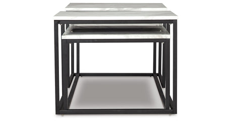 Donnesta Gray/Black Table by Ashley at Eve Furniture