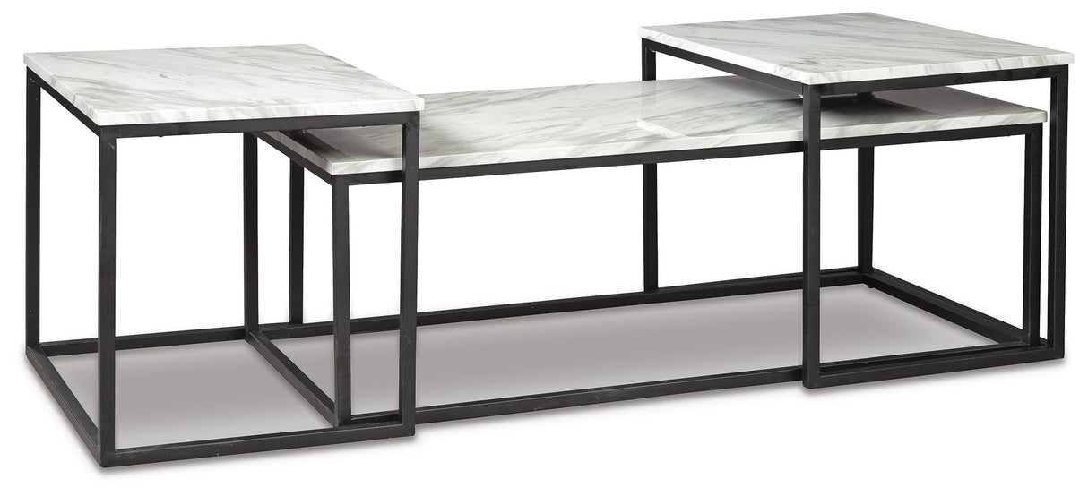 Donnesta Gray/Black Table by ASHLEY FURNITURE at Eve Furniture