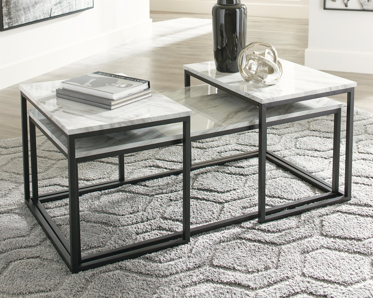 Donnesta Gray/Black Table by ASHLEY FURNITURE at Eve Furniture